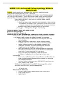 NURS 5165 - Advanced Pathophysiology Midterm Study Guide.