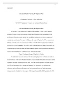 Advanced Practice Nursing Development Plan FINAL PAPER.docx  NR500NP  Advanced Practice Nursing Development Plan  Chamberlain University College of Nursing  NR500NP Foundational Concepts and Advanced Practice Roles  Advanced Practice Nursing Development P