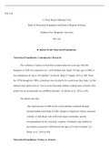 MILESTONE TWO  revised LC 4239 .docx  PSY 632  5-2 Final Project Milestone Two:  Draft of Theoretical Foundations and Draft of Program Selection  Southern New Hampshire University  PSY 632  II. Research and Theoretical Foundations  Theoretical Foundations