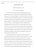 Milestone 1.docx (1)  OL-215  Successful Company: Google  Southern New Hampshire University OL-215: Principles of Management   The extremely successful company that I will be profiling throughout this paper is Google. Google was started in August of 1998 