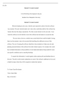 Journal Tester.docx  CS-250  Journal 3: Lesson Learned  CS-250-Software Development Lifecycle  Southern New Hampshire University  Journal 3: Lesson Learned  When developing my test cases, what the users expected to achieve from the software was essential.