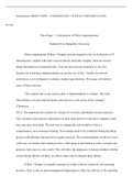 IT 335 Module 6 Short Paper.docx  Running head: SHORT PAPER “ CONSIDERATION  OF POLICY IMPLEMENTATION  IT 335:   Short Paper “ Consideration of Policy Implementation  Southern New Hampshire University  When comparing the Wilburs Widgets network diagram to