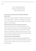 HSE 101 FP Milestone One.docx    HSE 101  HSE 101 2-3 Final Project Milestone One: Human Services Organization Identification  Southern New Hampshire University  What is the agency you selected, and what is your rationale for choosing this particular agen