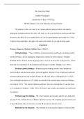 Mr. Jones Case Study, Jennifer Washington, Chamberlain College of Nursing, NR 601 Primary Care of the Maturing and Aged Family, Primary Diagnosis: Diabetes Mellitus Type 2 (E11.9)