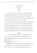 Case Study for Mrs. Wong by Kimberly Barone, Chamberlain, NR 601: Primary Diagnosis Type 2 diabetes (E11.9)