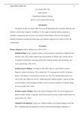 Case Study of Mrs. Wu by Sandy Johnson, Chamberlain College of Nursing NR 601 Care of Aged Family Practice, Primary Diagnosis Diabetes Mellitus type 2 (ICD-10 E11).