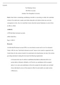 TAX 670 Module Six Short Paper  Tax Planning.docx  TAX670  Tax Planning Advice: IRA/Roth Accounts   Southern New Hampshire University  Facts: Client John is considering contributing to his IRA or converting to a Roth. He would like to know if he could wai