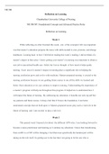 Reflection of learning.docx  NR 500  Reflection on Learning  Chamberlain University College of Nursing  NR 500-NP: Foundational Concepts and Advanced Practice Roles  Reflection on Learning  Week 1  While reflecting on what I learned this week,  one  of th