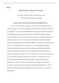 NR506NP Week 3 .docx    NR 506  Quality Healthcare: Measuring NP Performance  Chamberlain University: Family  Nurse Practitioner Track  NR506NP Healthcare Policy and Leadership  QUALITY HEALTHCARE: MEASURING NP PERFORMANCE  As  NPs, our goal is to better 