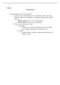 NR 442 Exam 2  NR 442  NR 442 Exam 2  1.   Disaster preparedness kit-whats included?  a.   A disaster is any event that causes a level of destruction, death, or injury that affects the abilities of the community to respond to the incident using available 