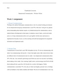 Week 1 Assignment Tina.docx  Wk1  Chamberlain University   Interpersonal Communication “ Professor Nelson   Week 1 Assignment:   1. Percent Communication   Working in the medical field proper communication is vital. In a normal working environment for me 