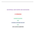 ATI MATERNAL NEWBORN OBEXAM (4 LATEST VERSIONS, 2021) / MATERNAL NEWBORN OB ATI PROCTORED EXAM / ATI PROCTORED MATERNAL NEWBORN OB EXAM (A BEST DOCUMENT FOR EXAM)