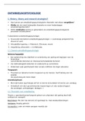 Samenvatting Ontwikkelingspsychologie 2020-2021 (2de bachelor pedagogische wetenschappen ugent)