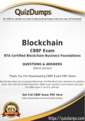 CBBF Dumps - Way To Success In Real Blockchain CBBF Exam