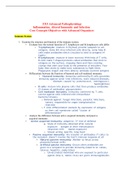 Exam (elaborations) N5315 Advanced Pathophysiology Inflammation, Altered Immunity And Infection Core Concepts Objectives With Advanced Organizers (NURS 5315) 