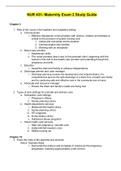 NUR 431- Maternity Exam 2 Study Guide.