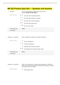 NR 222 Practice Quiz Set 1 – Question and Answers