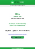 IIBA-AAC Dumps - Pass with Latest IIBA-AAC Exam Dumps