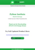 PCAP-31-03 Dumps - Pass with Latest Python Institute PCAP-31-03 Exam Dumps