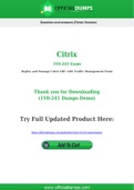 1Y0-241 Dumps - Pass with Latest Citrix 1Y0-241 Exam Dumps