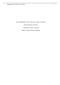 Exam (elaborations) NR 505 Nurse Staffing Ratios Data Collection, Analysis, Evaluation and Dissemination of Results Chamberlain College of Nursing (NR 505 Nurse Staffing Ratios Data Collection, Analysis, Evaluation and Dissemination of Results Chamberlain