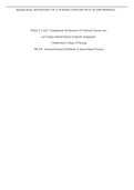 Exam (elaborations) NR 505 Weeks 2, 5 and 7 Assignments Chamberlain College of Nursing (NR 505 Weeks 2, 5 and 7 Assignments Chamberlain College of Nursing)