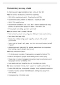 year 1 a level UK politics full essay plans