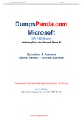 New Reliable and Realistic Microsoft DA-100 Dumps