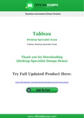 Desktop-Specialist Dumps - Pass with Latest Tableau Desktop-Specialist Exam Dumps