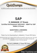 E_HANAAW_17 Dumps - Way To Success In Real SAP E_HANAAW_17 Exam