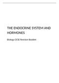 The Endocrine System and Hormones Revision Booklet