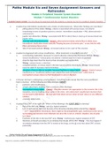 NURSING 3366 Patho Module Six and Seven Assignment A & R Module 6: Peripheral Vascular System Disorders Module 7: Cardiovascular System Disorders