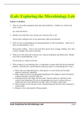 BIOS242_Week1LabWorksheet iLab: Exploring the Microbiology Lab