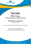 Scrum PSM-I Dumps - Prepare Yourself For PSM-I Exam