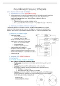 Neurokinesitherapie 1: samenvatting theorie