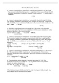 NURS 100 Med Math Practice Answers- West Coast University