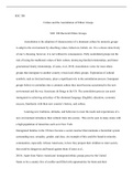 SOC 308 Wk 5 Final .docx  SOC 308  Culture and the Assimilation of Ethnic Groups  SOC 308 Racial & Ethnic Groups   Assimilation is the adoption of characteristics of a dominant culture by minority groups to adapt to the environment by absorbing values, be