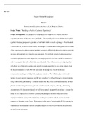 Project Charter Development .docx    Bus 633  Project Charter Development  Bus 633  International Logistics Services (ILS) Project Charter  Project Name: €œBuilding a Positive Customer Experience€  Project Description: The purpose of this project is to i