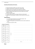 Sampling with Quadrats and Transects