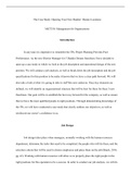 MGT 330 Week 2 Assignment.pdf    The Case Study: Opening Your New Dunkin Donuts Locations  MGT330: Management for Organizations  Introduction  In any task it is imperative to remember the 5Ps; Proper Planning Prevents Poor Performance. As the new District