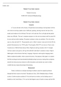 M5Assgn.docx  NURS  6501  Module 5 Case Study Analysis  Walden University  NURS 6501 Advanced Pathophysiology  Module 5 Case Study Analysis  Scenario  A 74-year-old male with a history of hypertension and smoking is having dinner with his wife when he dev