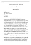 Week 5 Assignment.docx (2)  ABS 300  Psychological Assessment for ADHD €“ Timothy Childers  ABS 300 €“ Psychological Assessment  Timothy Childers €“ Psychological Assessment  I. Identifying information  Name: Timothy Childers  Sex: Male  Ethnicity: Mixed 