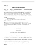 Week  8  Discussion.docx  NURS 6003  Strategies for Academic Portfolios  In the realm of marketing, a successful branding strategy is one of the most important contributors to organizational success. A solid branding strategy can help add  visibility and 