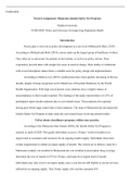 WK8Assign.docx  NURS 6050  Week 8 Assignment: Minnesota Insulin Safety Net Program  Walden University  NURS 6050: Policy and Advocacy for Improving Population Health  Introduction  Nurses play a vital role in policy development at every level (Milstead & 