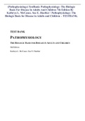 (Pathophysiology) TestBank: Pathophysiology: The Biologic Basis For Disease In Adults And Children 7th Edition By Kathryn L. McCance, Sue E. Huether / Pathophysiology: The Biologic Basis for Disease in Adults and Children – TESTBANK.