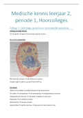 College aantekeningen Medische Kennis, Semester 2, Periode 1 (HVVB17MKE2.1) 