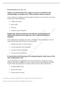 NURSING 500 Tina Jones HEENT Review Questions GRADED A+