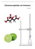 Scheikunde PO citroenzuurgehalte van limoenen verslag
