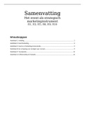 Samenvatting Het event als strategisch marketinginstrument, ISBN: 9789046905692  Eventmarketing 