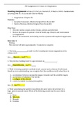 NUR 321 VCE #3 Lesson 12- Oxygenation